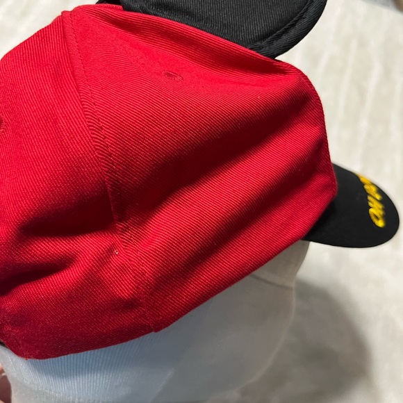 Disney Mickey Mouse W/ Ears “Oh Boy!” Disney Parks Red Hat Size Toddlers - Picture 6 of 9